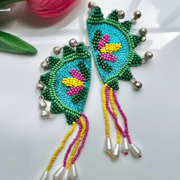 Barkha Handmade Beaded Embroidered Earrings
