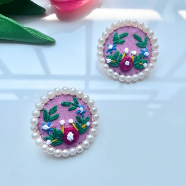 Florinelle Stud Earrings - Pink