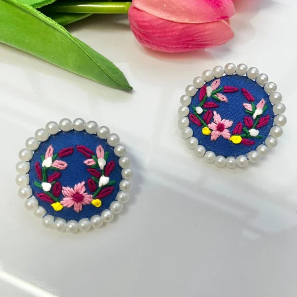 Florinelle Stud Earrings - Royal Blue
