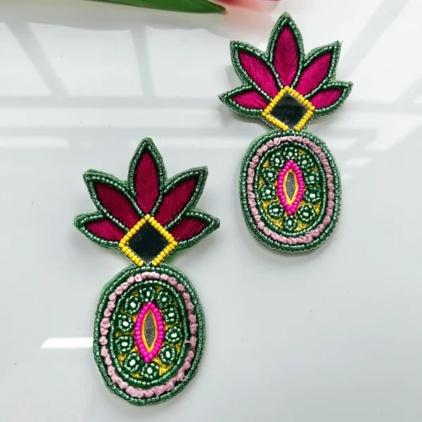 Lavanya Handmade Beaded Earrings