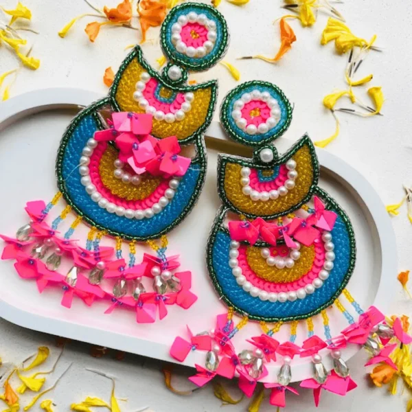 Manihar Handmade Beaded Earrings