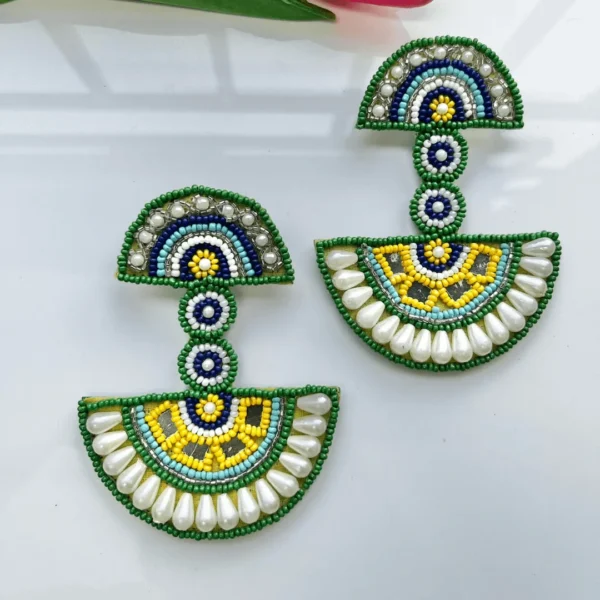 Nitya Handmade Beaded Earrings