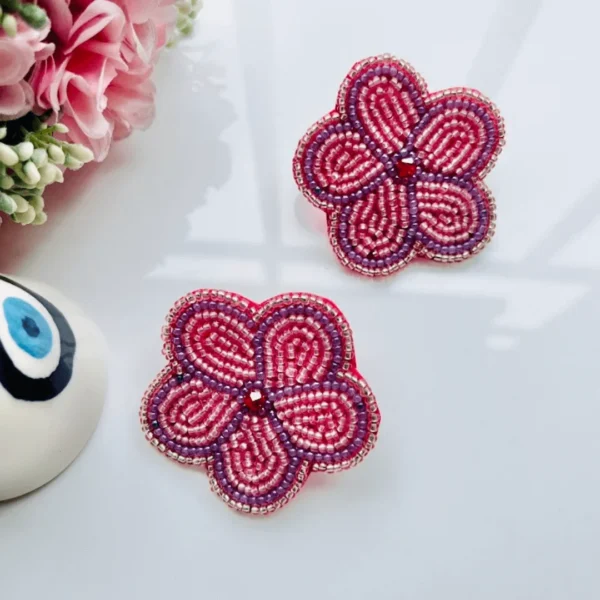 Roohani Handmade Beaded Stud Earrings