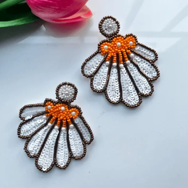 Seashell Handmade Beaded Earrings